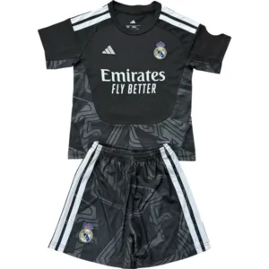 Real Madrid Niños Conjunto 2026 2027 Portero Negro - Real Madrid Niños Barata | escamisetasfutbol