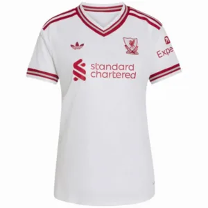Liverpool Mujer Camiseta 2026 2027 Segunda Blanca - Camiseta Liverpool Mujer | escamisetasfutbol