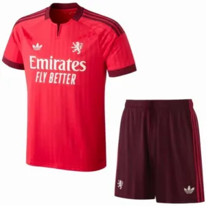 Lyon Conjunto 2026 2027 Segunda Rojo - Lyon Barata | escamisetasfutbol