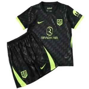 Atlético Madrid Niños Conjunto 2026 2027 Segunda Negro - Equipacion Atletico Madrid Niños | escamisetasfutbol