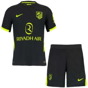 Atlético Madrid Niños Conjunto 2026 2027 Segunda Negro - Equipacion Atletico Madrid Niños | escamisetasfutbol