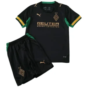 Borussia Mönchengladbach Niños Conjunto 2026 2027 Segunda Negro - Borussia Mönchengladbach Niños Barata | escamisetasfutbol
