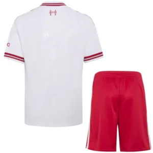 Liverpool Niños Conjunto 2026 2027 Segunda Blanco - Equipacion Liverpool Niños | escamisetasfutbol