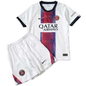 Paris Saint Germain Niños Conjunto 2026 2027 Segunda Blanco - Paris Saint Germain Niños Barata | escamisetasfutbol