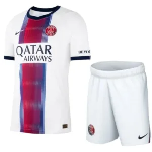 Paris Saint Germain Niños Conjunto 2026 2027 Segunda Blanco - Paris Saint Germain Niños Barata | escamisetasfutbol