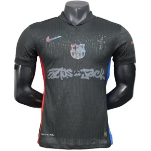 FC Barcelona Camiseta Edición Jugadores 2024 2025 Segunda Negra - Camiseta Barcelona | escamisetasfutbol