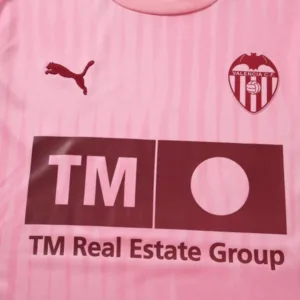Valencia CF Camiseta 2026 2027 Tercera Rosa - Camiseta La Liga Valencia CF | escamisetasfutbol