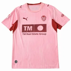 Valencia CF Camiseta 2026 2027 Tercera Rosa - Camiseta La Liga Valencia CF | escamisetasfutbol