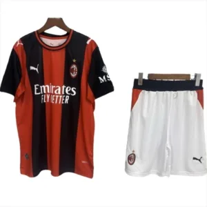 AC Milan Conjunto 2026 2027 Casa Rojo - AC Milan Barata | escamisetasfutbol