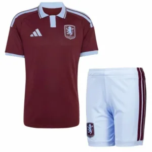 Aston Villa Conjunto 2025 2026 Casa Rojo - Aston Villa Barata | escamisetasfutbol