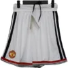 Manchester United Pantalones Edición Jugadores 2026 2027 Casa Blanco - Pantalón Manchester United | escamisetasfutbol