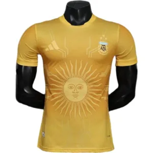 Argentina Camiseta Edición Jugadores 2026 Especial Amarilla - Camiseta Argentina | escamisetasfutbol
