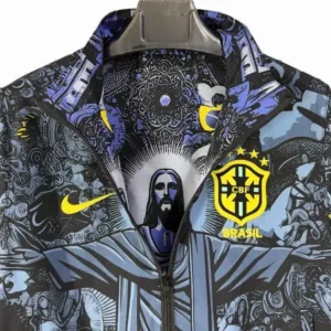 Brasil Rompevientos 2026 Gris - Brasil Barata | escamisetasfutbol