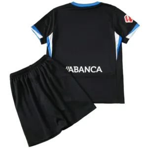 Deportivo de La Coruña Niños Conjunto 2026 2027 Segunda Negro - Equipacion Deportivo De La Coruña Niños | escamisetasfutbol