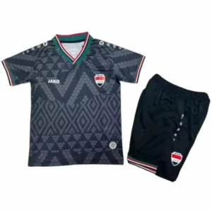 Irak Niños Conjunto 2026 Tercera Negro - Irak Niños Barata | escamisetasfutbol