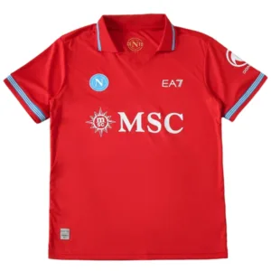 SSC Napoli Camiseta 2026 2027 Tercera Roja - Camiseta Serie A SSC Napoli | escamisetasfutbol